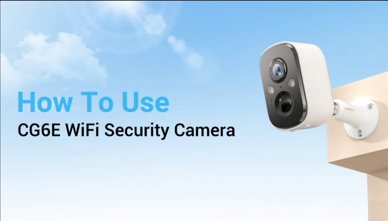 Load video: How To Use CG6E Wifi Security Camera?