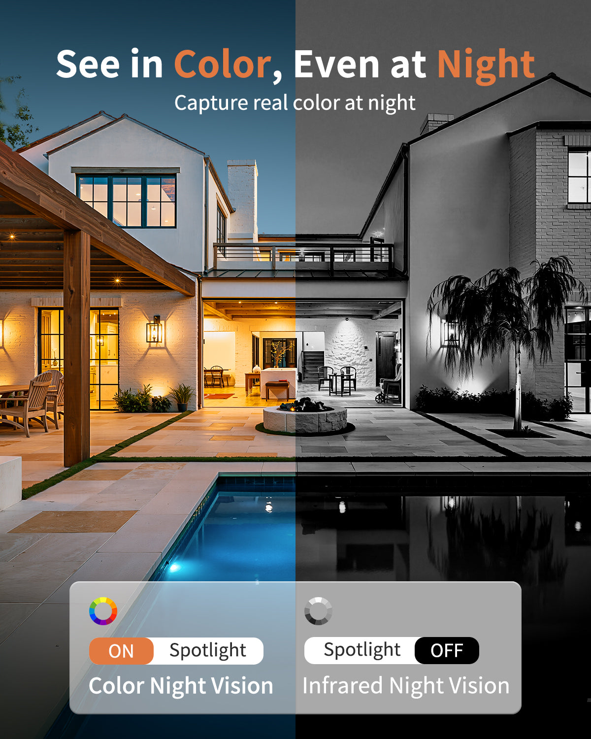 K07 2K Indoor/Outdoor WiFi Security Camera 4 Pack | Kamoviz