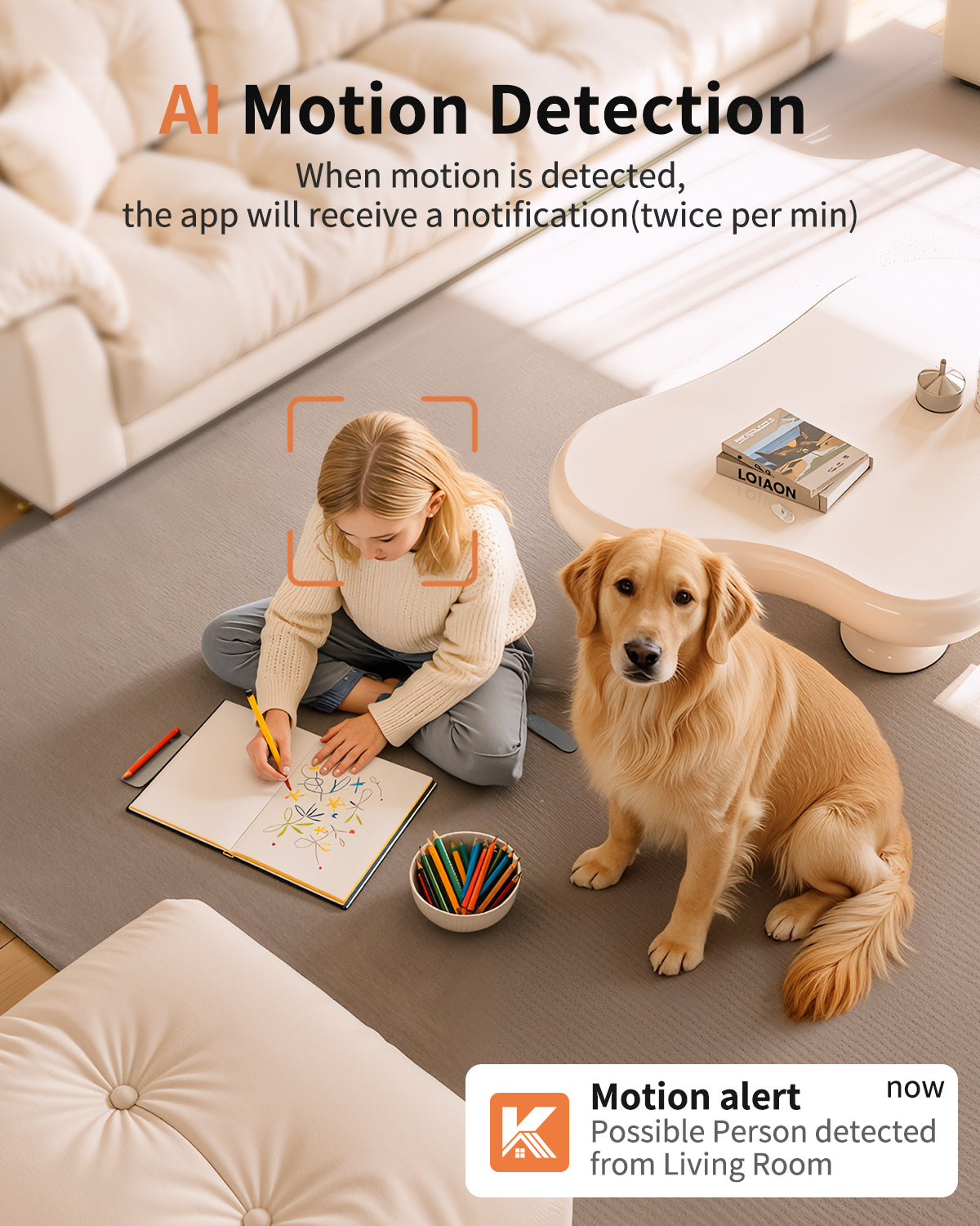 K07 2K Indoor/Outdoor WiFi Security Camera 4 Pack | Kamoviz